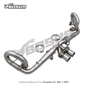 Escape Trasero de Fábrica para Porsche 911 991/991.1 GT3 4.0L 2015-2018 Boska 304SUS Soldado con TIG, Instalación Directa - Product Image 6