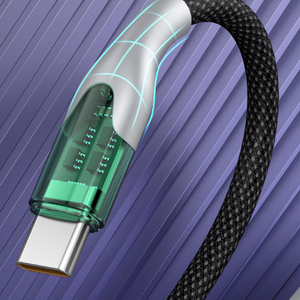 Cable de carga rápida transparente 66W tipo C 6A para teléfonos móviles y computadoras <span class=keywords><strong>Huawei</strong></span> Millet Vivo escáneres de código de barras - Product Image 4