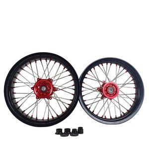 17 ruedas de motocicleta de aleación de aluminio, juegos de ruedas de radios para motocicleta, ruedas <span class=keywords><strong>Supermoto</strong></span> para <span class=keywords><strong>HONDA</strong></span> <span class=keywords><strong>CRF</strong></span> 250 <span class=keywords><strong>450</strong></span> 500 - Product Image 4