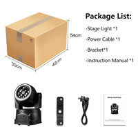 Fabrik OEM/ODM 70W LED Mini Moving Head Bühnenstrahler RGBW Muster DMX512/Sound-Aktivierte Steuerung IP33-zertifiziert für Familien