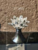 Support de Bougie Aromatique en Cristal Floral Créatif de Luxe Léger Haut de Gamme, Semi-Manuel Semi-Mécanique, Décoration de Pendaison de Crémaillère