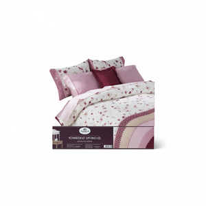 Juego de Funda de Edredón Individual Debora de 160x235 cm, Ropa de Cama Floral de Algodón para el Hogar - Product Image 1