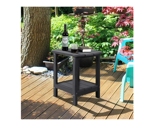 Adirondack tavolino laterale 16.5 "tavolo esterno HDPE <span class=keywords><strong>in</strong></span> <span class=keywords><strong>plastica</strong></span> piccolo tavolo per Patio <span class=keywords><strong>giardino</strong></span> <span class=keywords><strong>giardino</strong></span> <span class=keywords><strong>giardino</strong></span> piscina Picnic - Product Image 2
