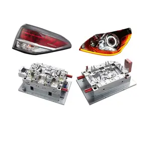 Empresa de moldes de inyección CNC profesional, molde de luz de coche personalizado, molde de inserción de inyección de plástico de luz de coche preciso, molde de luz trasera