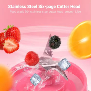 Portable 400ml Juice Blender Smoothie Mixer Type <b>C</b> Rechargeable Mini Blender Portable Tragbarer Mixer Handheld Juicer Cup - Product Image 5
