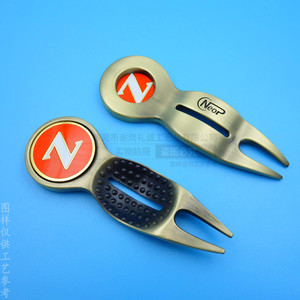 Horquilla de Golf de Metal Personalizada, Aleación de Zinc, Fuerte Magnética, Logotipo Esmaltado, Uso en Exteriores - Product Image 3