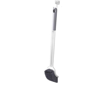 <b>Long</b>-<b>Handled</b> <b>Toilet</b> <b>Brush</b> Nylon Bristles Clean <b>Toilet</b> Household Use - Product Image 5