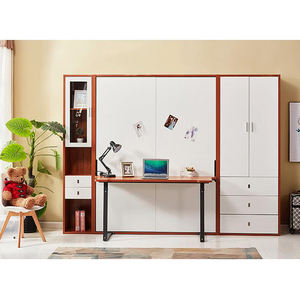 Muebles Modernos Transformables, Camas Plegables Ocultas Tipo Murphy, <span class=keywords><strong>Cama</strong></span> Abatible con Escritorio - Product Image 3