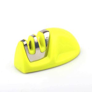 Piedra de afilar manual mini de gran venta, afilador de cuchillos de cocina de 2 etapas con agarre para bordes - Product Image 3