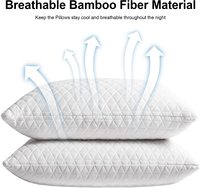 Hochwertiges Luxus-Bambus-Memory-Foam-Kissen mit individuellem Logo für Seiten- und Rückenschläfer