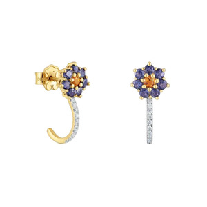 <span class=keywords><strong>Pendientes</strong></span> de oso con colgante de varias piezas entrelazadas Touses, diseño de estructura convertible, joyería fina, joyería personalizada OEM - Product Image 1