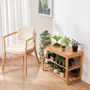 Banc à chaussures 3 niveaux en bois, organisateur <span class=keywords><strong>de</strong></span> rangement robuste <span class=keywords><strong>pour</strong></span> chaussures, idéal <span class=keywords><strong>pour</strong></span> l'entrée et la <span class=keywords><strong>salle</strong></span> <span class=keywords><strong>de</strong></span> <span class=keywords><strong>bain</strong></span> - Product Image 4