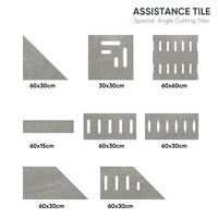 Adoquines de 2 cm, Mate, Resistentes al Calor, Antideslizantes, Rústicos, de Hormigón, Baldosas de Porcelana de 20 mm para Exteriores, para Jardín
