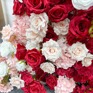 Promise personnalisé fleur arc mariage toile de fond décoratif fleur artificielle arc ensemble rose rouge arc - Product Image 3