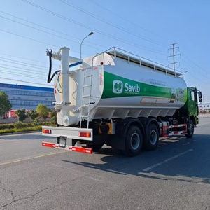 Semi-remorque agricole de grande capacité, dotée de capacités de stockage et de transport efficaces, camion de distribution automatique de nourriture en vrac. - Product Image 2