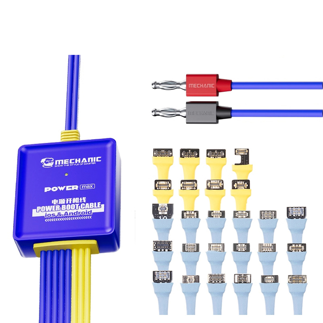 MECHANIC IBoot Power MAX Boot Control Line Power Supply Test Cable for Android/iPhone 6-17 Phone Repair Xiaomi Samsung