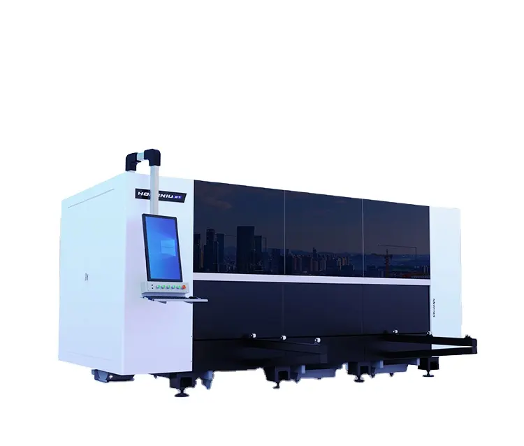 Chinese factory 1500W 3015 LS fiber laser cutting machine side sliding door in low price