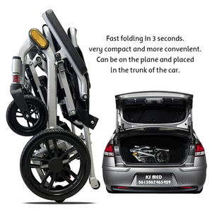 Fauteuil roulant électrique pliable KSM-603 avec moteur durable, équipement de réadaptation pour personnes handicapées, usage domestique et institutions de santé - Product Image 3