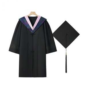 green emerald velvet dress Economy Masters Gown Only main image 0