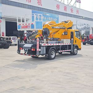 Camion de travail aérien Sinotruk Ho Wo GKS35 Pro, flèche en acier haute résistance polygonale, 360 °   Véhicule à plateforme aérienne à rotation complète - Product Image 4