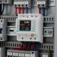 Compteur d'énergie photovoltaïque WiFi triphasé quatre fils Tuya Smart Power Monitor avec contrôle vocal à distance pour maison et usine