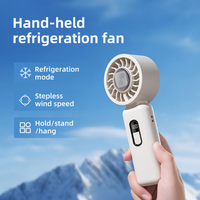 Ventilateur de refroidissement portatif à faible MOQ, 9,5 W, pliable, avec support, ventilateur de bureau à vitesse variable, refroidisseur personnel avec écran LED