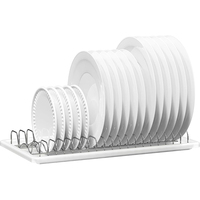 Égouttoir à vaisselle sur évier en acier inoxydable, organisateur d'évier, rangement de comptoir de cuisine, séchoir à vaisselle