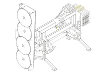 Pour taille-haies et taille-bordures hydrauliques multi-disques puissants avec bras télescopique, largeur de coupe effective de 1400 mm, moteur de 23 cm³