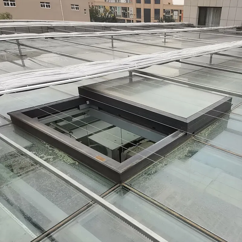 Casa Liga de alumínio Windproof janela inteligente tempo sensing sistema teto solar telhado janela clarabóia