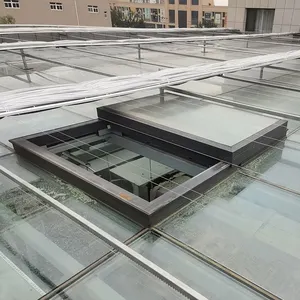 Casa antivento in lega di alluminio smart window sistema di rilevamento del tempo tetto apribile finestra lucernario
