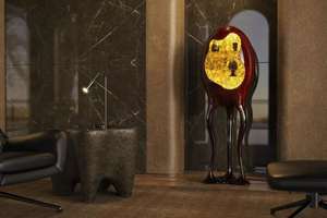 خزانة عرض فنية ، خزانة بيض حديثة ، علبة عرض من <span class=keywords><strong>Orion</strong></span> مع لوح جانبي معدني ليد ، أثاث مدخل غرفة المعيشة لتناول الطعام - Product Image 3