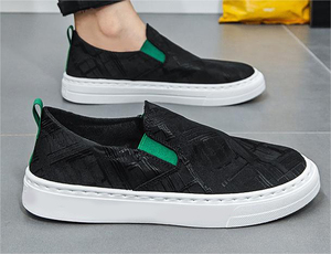 Bán Buôn Chất Lượng Cao Mùa Hè Phong Cách Mới Thấp Top PU Lưới Giày Vải Thoáng Khí <span class=keywords><strong>PVC</strong></span> EVA Trượt Trên Người Đàn Ông Của Giày - Product Image 2