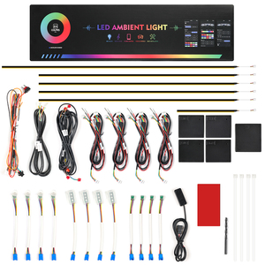 Lumière ambiante de voiture universelle 18 en 1 LED Strip Lights Neon App 12V <span class=keywords><strong>Ambiance</strong></span> Lighting - Product Image 1
