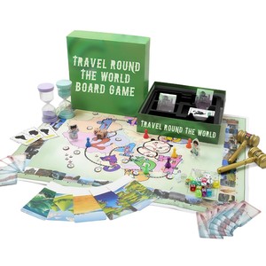 Jeu de société personnalisé Xinzhiguang pour 4 joueurs, plateau pliable, dés inclus, jeu de société multijoueur, jouet de divertissement pour les soirées - Product Image 4