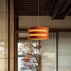Lampe suspendue de style chinois moderne, ronde, couleur chocolat, LED, protection des yeux, pour hôtel, restaurant, salle à manger - Product Image 5