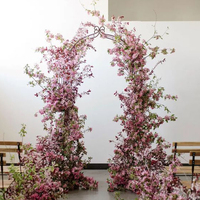 Fleurs artificielles I78, décoration murale pour mariage, fête, arche florale avec support