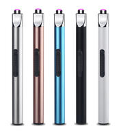 Briquet électronique Juji rechargeable USB multifonctionnel, vente en gros personnalisée, briquet à bougie électrique à arc USB sans flamme