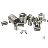 Inserts filetés en acier inoxydable auto-taraudeurs personnalisés, polis, entièrement filetés, norme DIN M2-M16