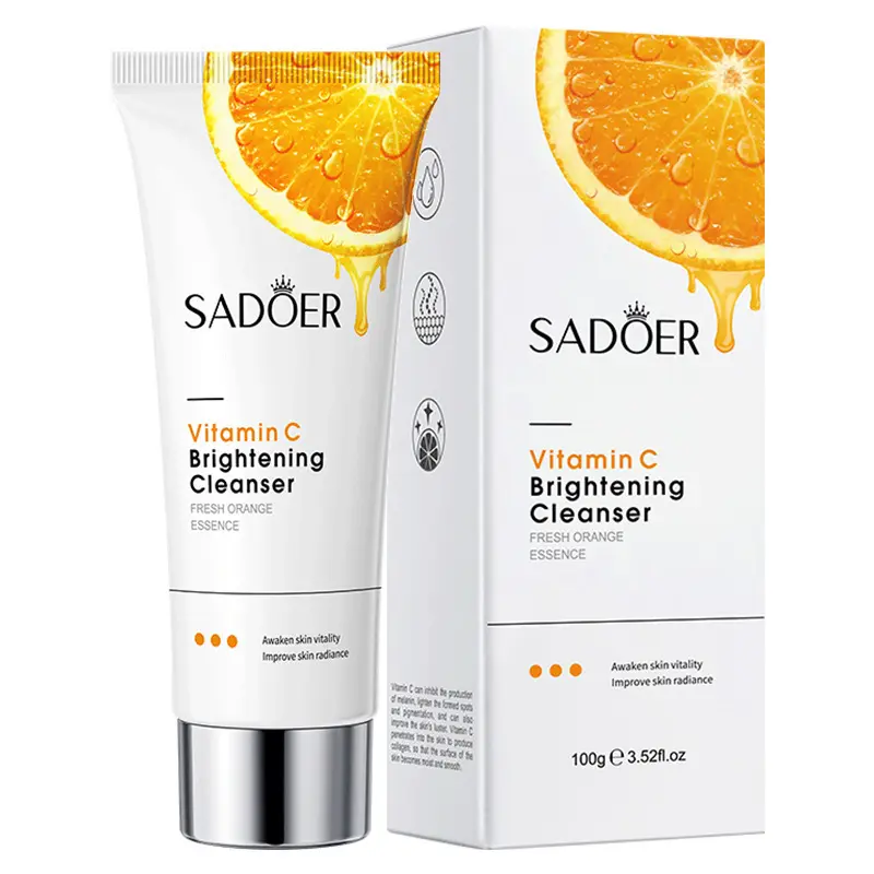 Lavaggio viso Anti invecchiamento sbiancante idratante per la pulizia della vitamina C