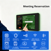 Tablet PC Android OEM de 10.1 Pulgadas con Montaje en Pared, Alimentación POE, Luz LED Envolvente, Ethernet, RFID, NFC para Reserva de Salas de Reuniones
