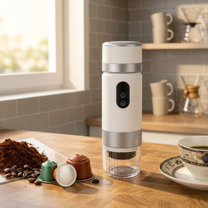Cafetera Espresso Portátil Ligera 3 en 1 con Función de Calentamiento, Estructura Desmontable, 20 Bares, Cafetera Portátil para Auto - Product Image 1