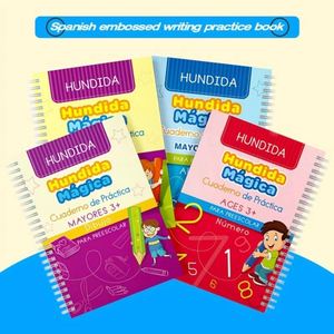 Custom Language Magic Reusable Handwriting Copybook, Grooved Calligraphy Tracing Practise Exercise Notebook - Product Image 2