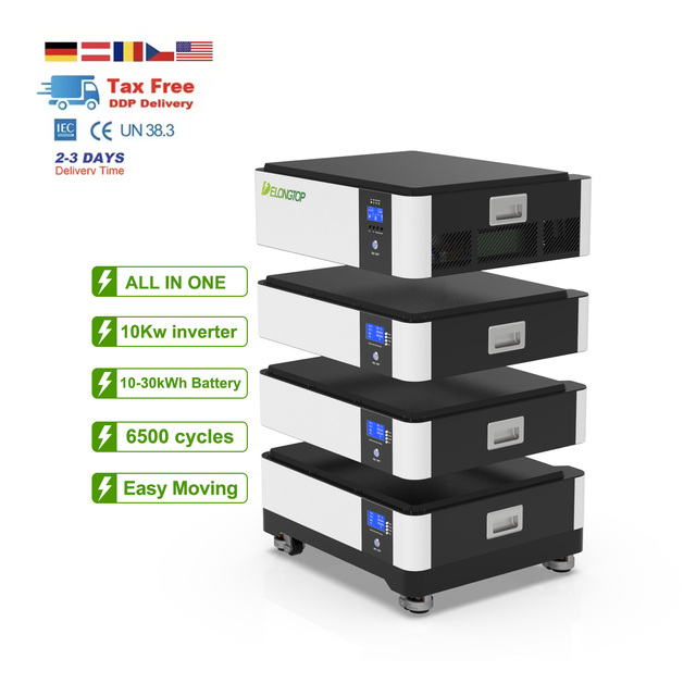 All in One Energy Storage System 51.2V 10KWH 15KWH 10KW 12KW Solar Power System Home MPPT Solar Inverter Battery