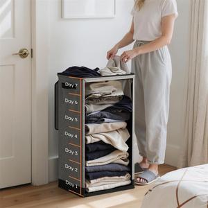 Cestas para <span class=keywords><strong>Ropa</strong></span> <span class=keywords><strong>Sucia</strong></span> CF Laundry de 100L, Cesta de <span class=keywords><strong>Ropa</strong></span> Plegable Grande y Alta con Tapa y <span class=keywords><strong>Bolsa</strong></span> Extraíble para Baño - Product Image 2