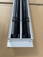 Diffuseurs linéaires modernes en aluminium, registres, grilles, revêtement en poudre blanche, réglables, installation facile, style américain 45