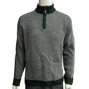 Winter Knitwear Men's Rib Pullover Knitting Sweater