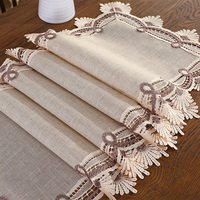 Nappe en polyester de taille personnalisée résistante aux taches et imperméable à l'eau pour la décoration de la maison, du bureau et de la salle à manger
