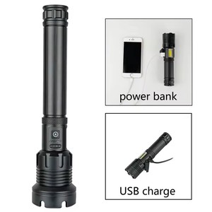 Mạnh mẽ không thấm nước Zoomable Sạc <span class=keywords><strong>Led</strong></span> đèn pin 3 chế độ Tactical <span class=keywords><strong>LED</strong></span> Torch <span class=keywords><strong>Led</strong></span> đèn pin cho cắm trại ngoài trời - Product Image 2