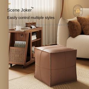 Özel PU deri Dundun ev yastık için eski giysi oyuncaklar için Futon saklama torbaları balkon oturma odası tek kullanımlık depolama - Product Image 3