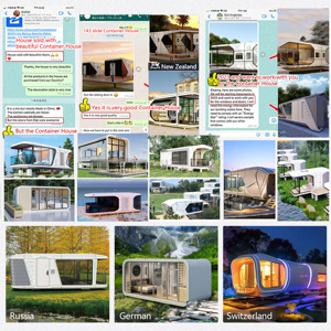 Casa contenedor amueblada, cápsula espacial de lujo prefabricada para acampar, viajar, casa de cápsula espacial de trabajo - Product Image 5